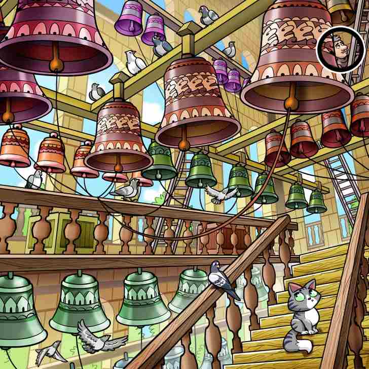 he is ringing the bell